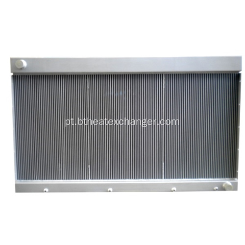 Trocador de calor de placas de alumínio com compressor CNG
